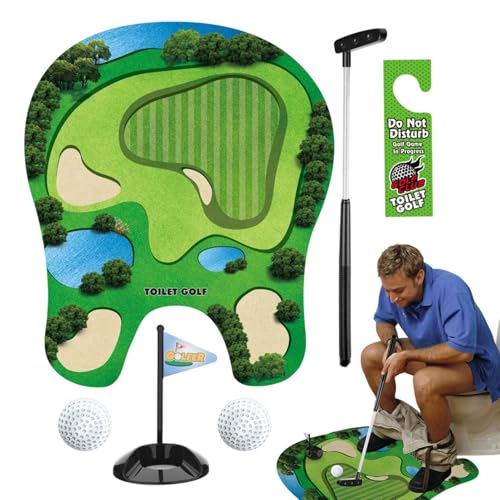 Set Minis Golf Toilette, Coffret Cadeau De Golf De Toilette,...