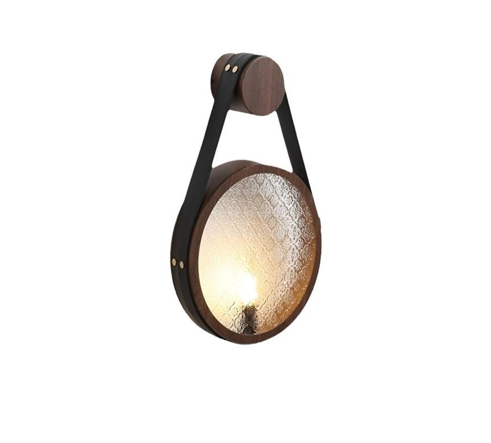 CROWNSTELIX Medieval Minimalist Belt wall lamp, Atmospheric Patterned Glass Bedroom Bedside lamp, Retro Entrance Aisle Decorative lamp