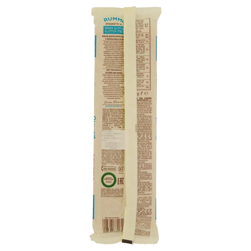 39er-Pack Testpaket Pasta Spaghetti Rummo Barilla Divella Senza Glutine, Glutenfreie Nudeln Italienische Pasta 400g