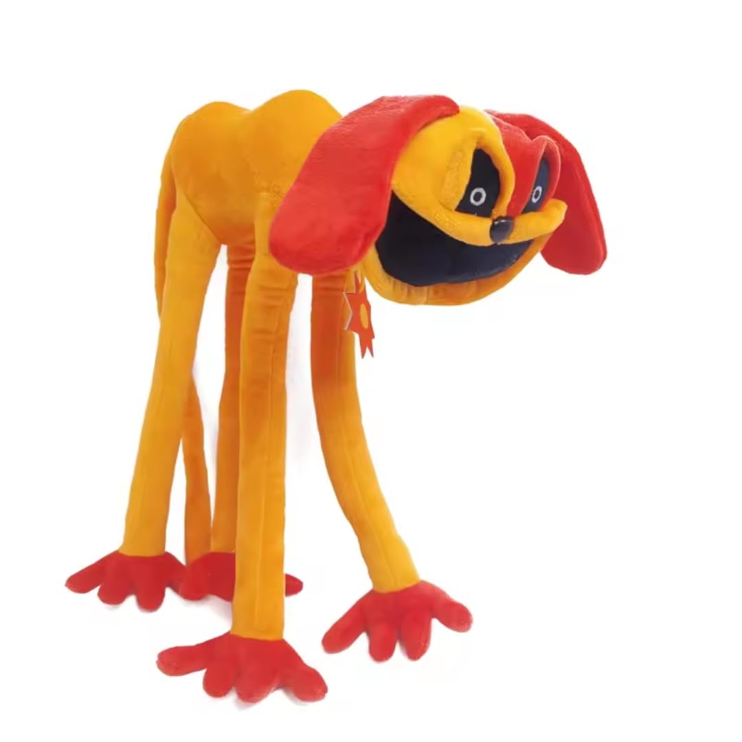 CUTE ORANGE BIG SMILE DOG PLUSH