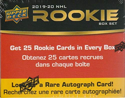 2019 2020 Upper Deck ROOKIES Series Factory Sealed Limited Edition 25 Card Set Featuring Jack Hughes, Kaapo Kakko, Cale Makar, Kirby Dach and Others plus Possible Autograph