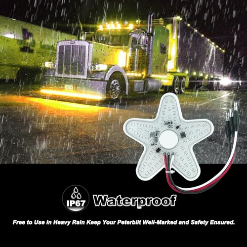 Lámpara LED para limpiador de aire Peterbilt amarilla miniatura 6