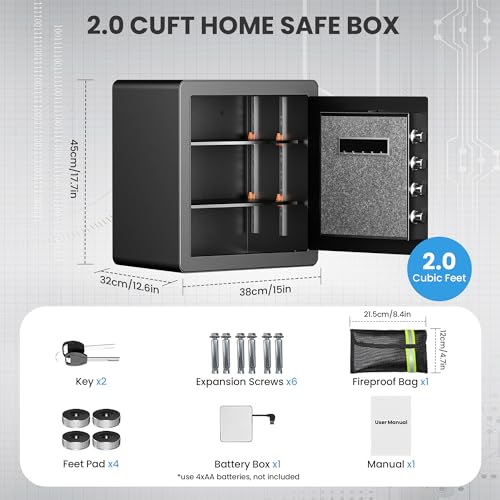 35% Off Locksworth 2.0 Cubic Feet Fire Safe Box with Digital Keypad