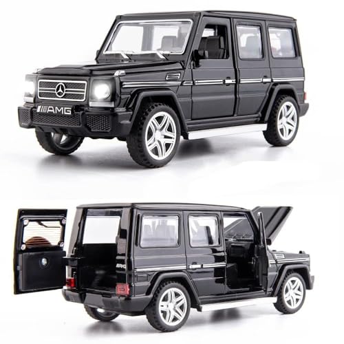 Image of Bebbly 1:32 Scale Mercedes Benz AMG G65 Toy Car | Metal Pullback Diecast Car for Kids with Openable Doors, Sound, Light Effects Toy for Car Enthusiasts (Color As Per Available),black