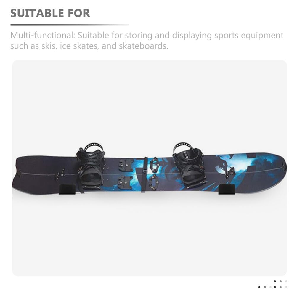Angoily 2pezzi Supporto da Parete per Snowboard Mensole per Esposizione di Snowboard Staffe per Supporto da Parete per Sci Espositore