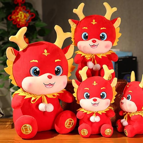 Image of Red Dragon Soft Toy Teddy Bear for Kids Huggable Plush Stuffed Dragons Animal Plushie Birthday Gifts for Girls Boys Friends Girl Valentine Gift