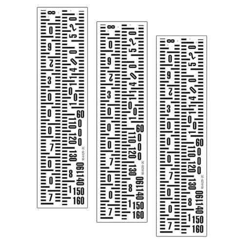CORHAD 3 Sätze Teiliges Minimalistischer Wandaufkleber Höhenmesslatte für PVC Präzise Messung Lichtreflexfrei für Kindergarten und Vielseitige Kindertabelle