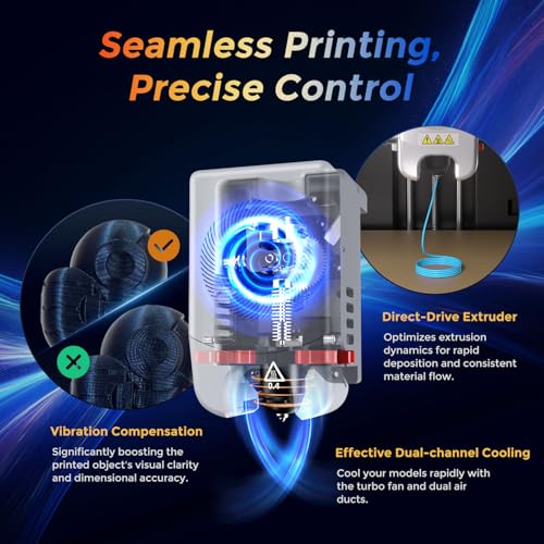 Image of FLASHFORGE 3D Printer AD5M, 1-Click Full-Auto Calibration 600mm /s Fast Printing, CoreXY High-Speed Precision with Every Layer, 3S Quick-Swap Nozzle, Customizable Enclosure, Build Volume 220*220*220mm
