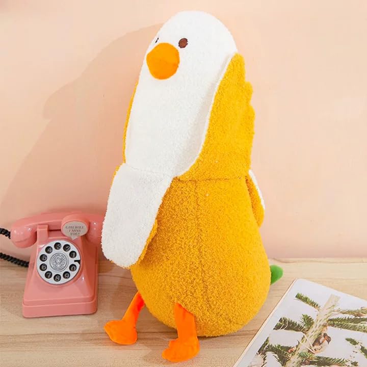 FILOEEX Chicken Banana Plush,Soft Stuffed duck Toy,30cm Cute Banana Duck Hugging Pillow for Bed and Couch,Goose Plush Companion,Gift for Birthdays and Holidays - Image 4