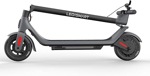 Miniatura 9 de LEQISMART Electric Scooter-10 Pneumatic Tires,18.6Miles Long Range,15.5 MPH Max Speed,350W Motor, 220lbs Weight Capacity, Dual Brakes, Foldable