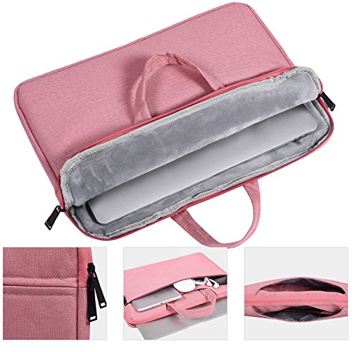 15.6 Inch Waterpoof Laptop Sleeve Bag,Girl/Lady Handbags Portable Briefcase Fit Acer Chromebook 15.6",Dell Inspiron 15,Lenovo Yoga 720 15.6,Hp 15.6 Inch Laptop,Acer Msi Samsung Asus Notebook Case,Pink #TOP1