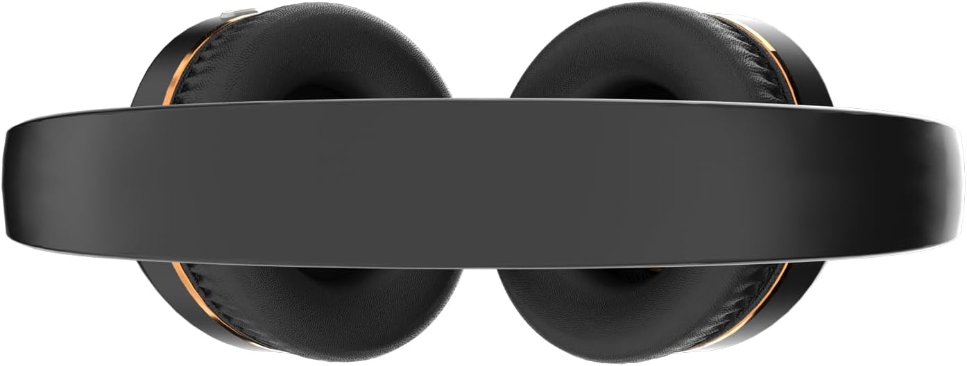 H7 Foldable Over-the-Ear Wireless Bluetooth Headphones, Black | 30H Playingtime,HiFi surround sound and 1.5m Audio Cable,Soft Lightweight Headset With Mic,for Android and iOS,Gift,Study