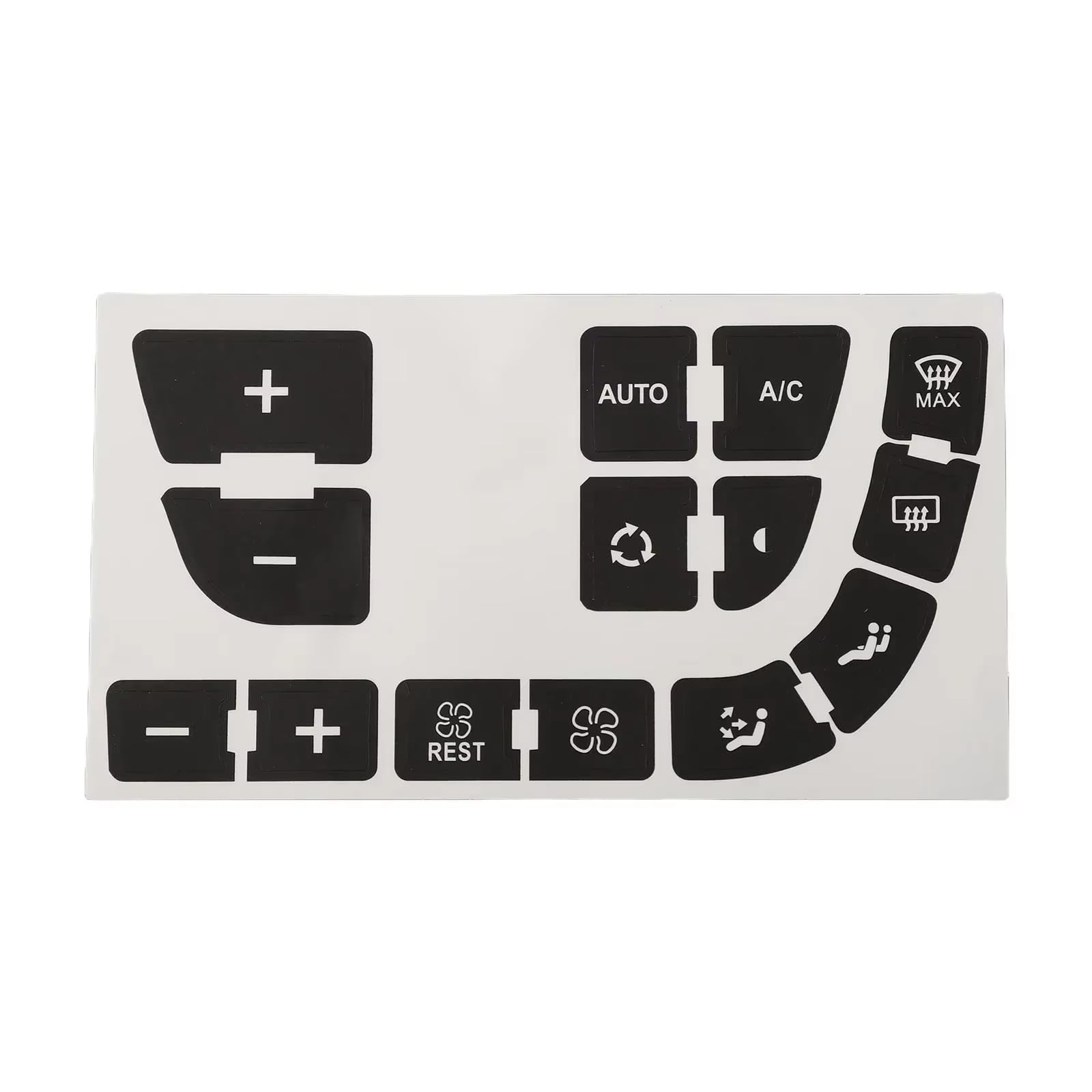 Repair Compatible with C4 for Grand for Picasso Car Button Repair Decal Sticker Black Push Repair Buttons Stickers Accessories
