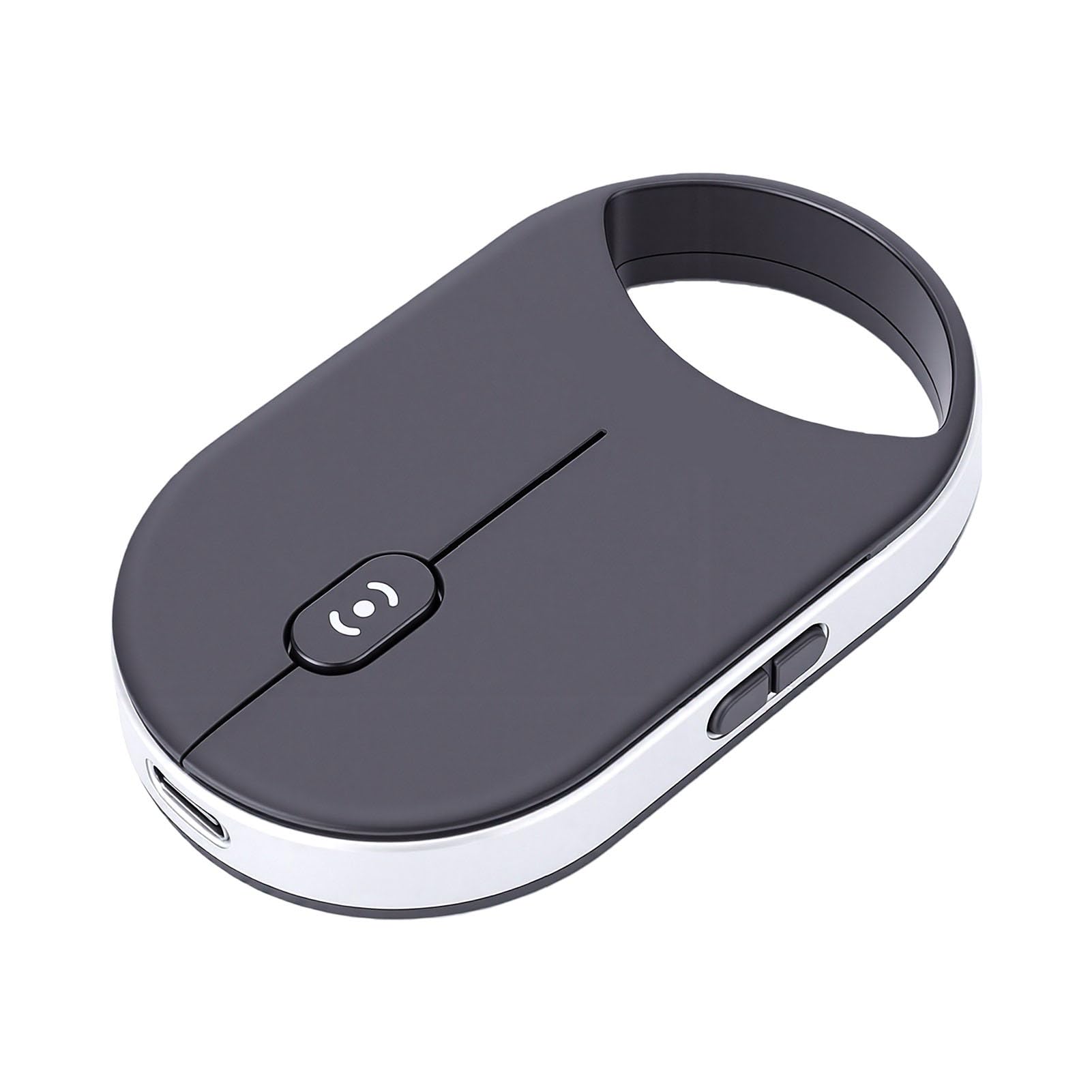 Annadue Rotellina Mouse Compatta Silenziosa, Slim Mouse 4000 DPI, Tre modalità, for Uso Ufficio
