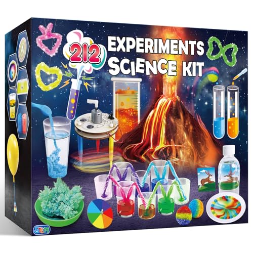 UNGLINGA Kit Científico con 212 Experimentos para Niños, Kit de Ciencias Juego de Química Laboratorio Set, Volcán, Juguete CTIM Educativo Ideas de Regalo de Cumpleaños UNGLINGA Kit Científico con 212 Experimentos para Niños, Kit de Ciencias Juego de Química Laboratorio Set, Volcán, Juguete CTIM Educativo Ideas de Regalo de Cumpleaños