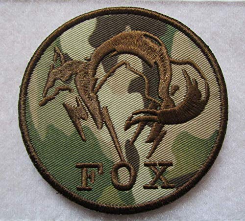 Metal Gear Solid Foxhound Fox Hound 3D Tactical Patch Military Embroidered Morale Tags Badge Embroidered Patch DIY Applique Shoulder Patch Embroidery Gift Patch