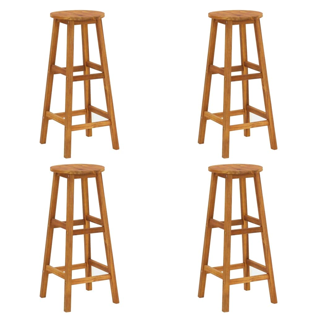 Juego de muebles de jardín de madera maciza de acacia con mesa y sillas para terraza, balcón, jardín, porche, exterior, salón, comedor, conjunto de asientos con acolchado