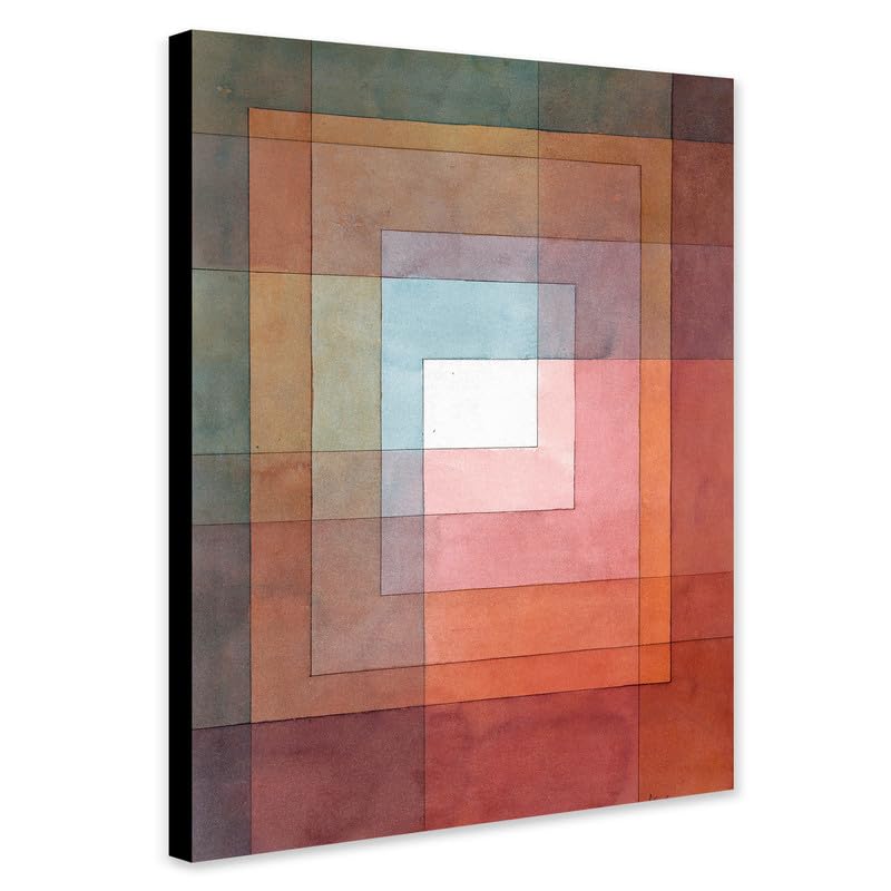 Polyphonically by Paul Klee 1930 - Wrapped Framed Canvas Wall Art (A3 [16 x 12 inch / 41 x 30 cm])