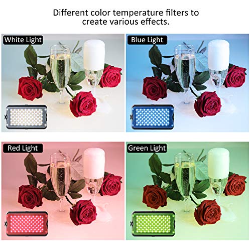 Viltrox Vl-162T Cri95+ Led Video Light, Portable On Camera Photo Light Panel Dimmable For Dslr Camera Camcorder With Battery, High Brightness, 3300K-5600K Bi-Color, White Filter And Lcd Display #TOP1