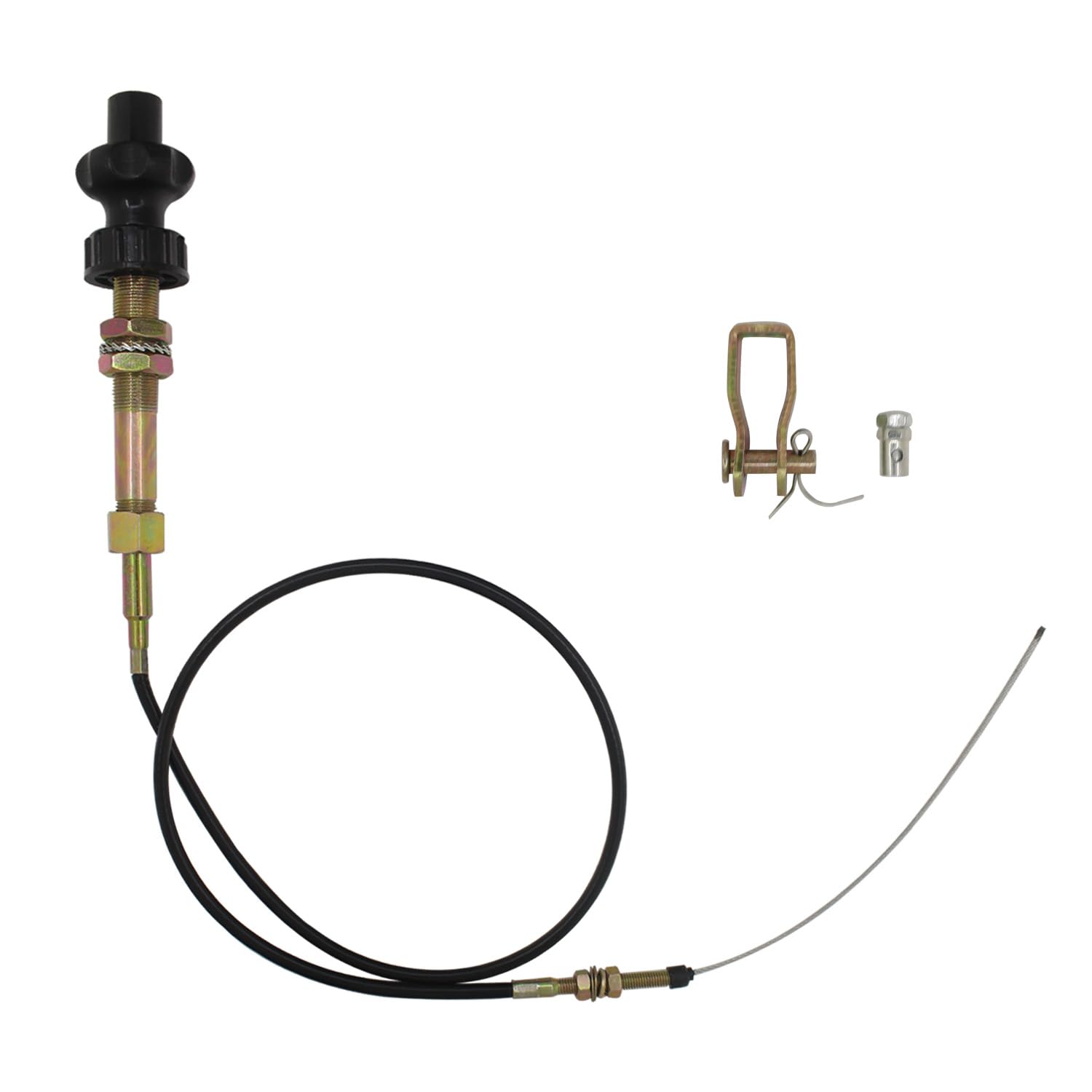 Cavo per cambio di Comando Motore per barche motozappa Trattori rasaerba decespugliatore escavatore moto cavo acceleratore tagliaerba universale di controllo manuale (2m cavo lunghezza)