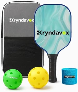 USAPA Approved Carbon Fiber Pickleball Paddle Set, Blue