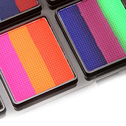 Pintura Corporal Rosto,10 cores solúveis em água pintura rosto | Suprimentos tintas maquiagem para H