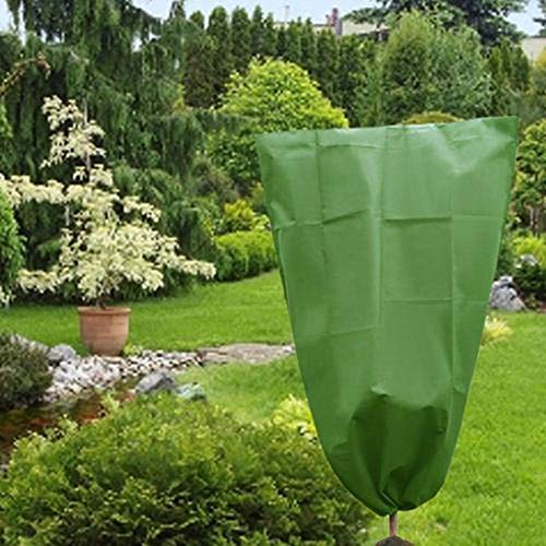 Riosupply Versleutelde non-woven plantenhoes warme waarde crème stof deken plant struik jas boom bescherming tas, gebruikt voor seizoensgebonden uitbreiding bescherming winter tuin kas tas