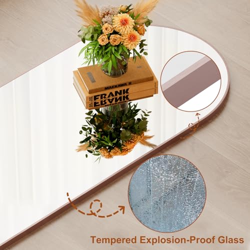 Full Length Mirror,58" x16,3 in 1Full Length Mirror can Wall Mounted,Standing or Leaning,Full Body Mirrors with Aluminum Alloy Frame,Home Decor Rose Gold.