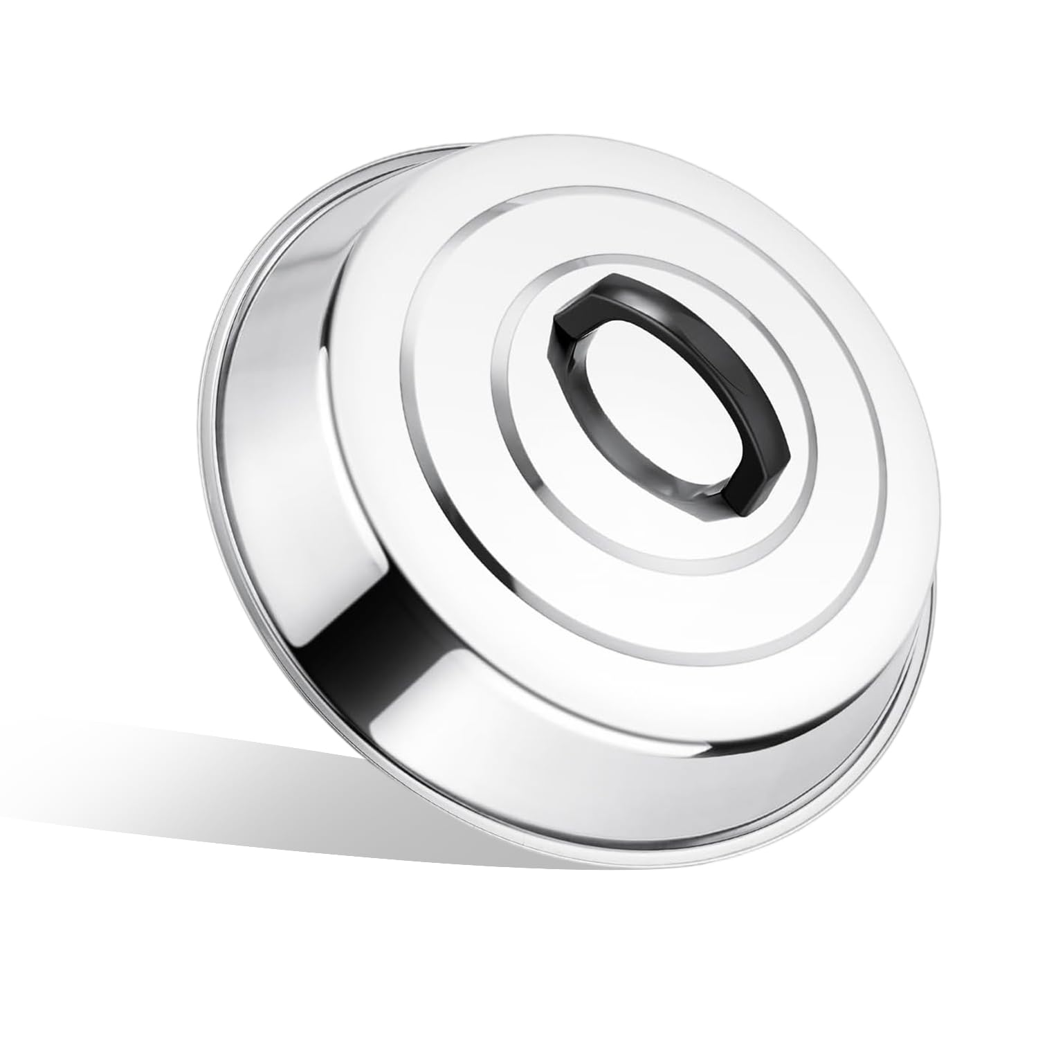 Angju Cheese Melting Dome of 31cm Round Basting Cover - Stainless Steel - Metal Steam Cover - Griddle Accessories for Flat Top Grill Cooking Indoor or Outdoor