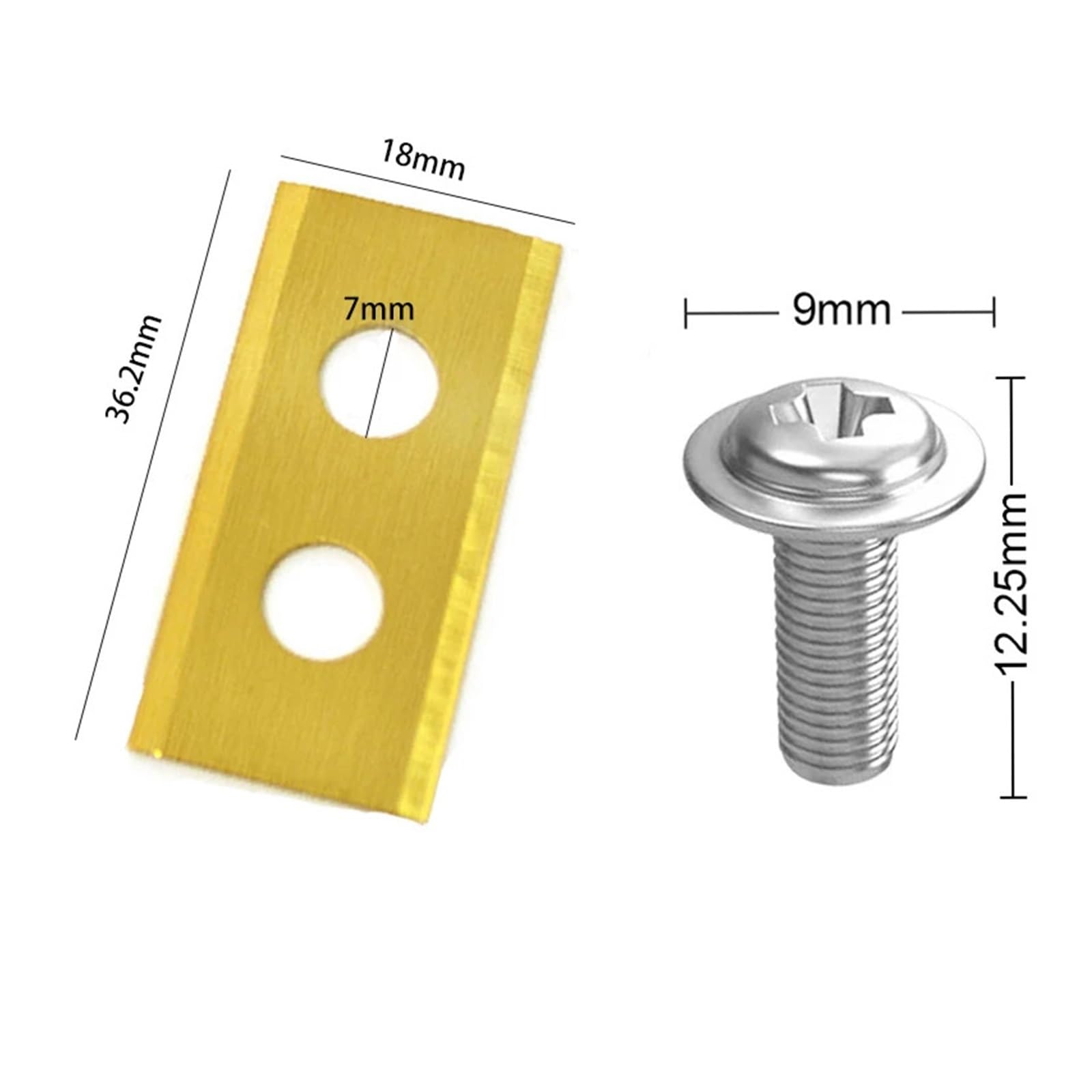 9/18/30 Piezas de Cuchillas de Repuesto for Robot cortacésped, Cuchillas de Repuesto con Tornillos(30pcs)