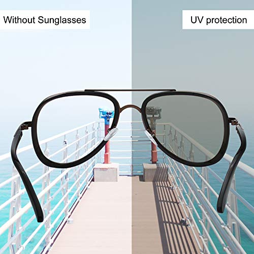 Gothic Steampunk Side Shield Goggles Retro Round Sunglasses For Men Women - Exquisite Packaging4