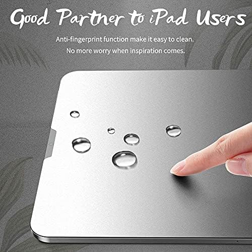 Junfire Matte Screen Protector for iPad 5th/6th Generation 2018/2017, iPad Pro 9.7 Inch, iPad Air 2, Anti Glare, Bubble-free PET Paper Texture Film, Support Face ID Apple Pencil Drawing As on Paper