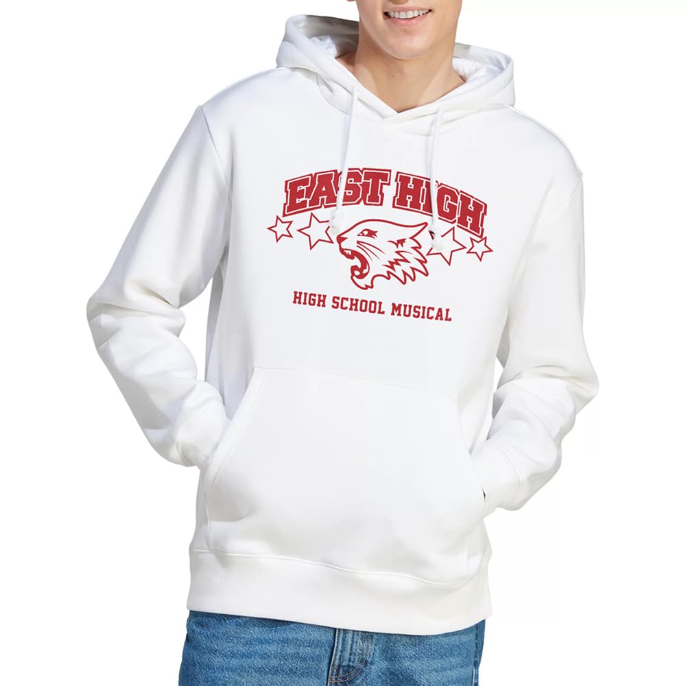 Disney Unisex High School Musical East High Hoodie, White | Size: 2XL