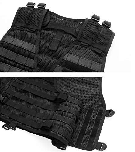 Chief Tac Military Tactical Molle Vest Mesh Light Army Airsoft Paintball Utility Vest, Breathable Lightweight Hunting Fishing Vest For Men Women #TOP5