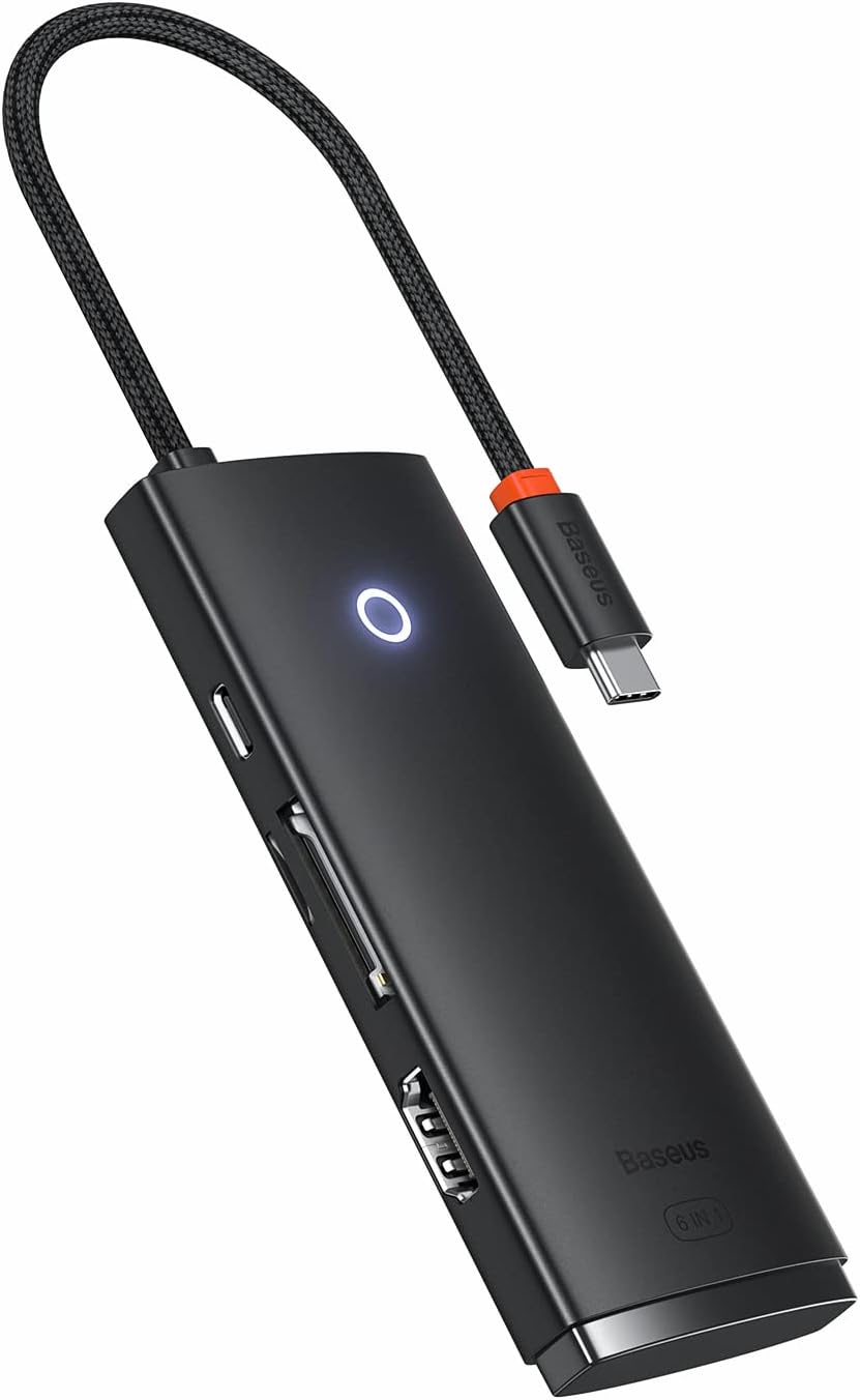 Ultra light usb c hub 6 in 1