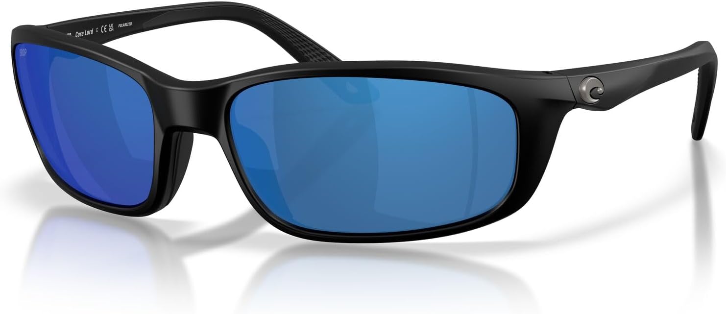 Costa Del Mar Sunglasses For Men Brine II Mens Polarized Sunglasses - Fishing, Boating & Beach UV Protection - Size 59-580P