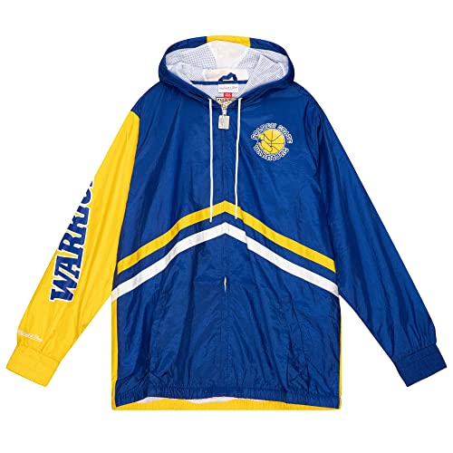 Mitchell & Ness NBA Undeniable Full Zip Windbreaker - Golden State Warriors, M
