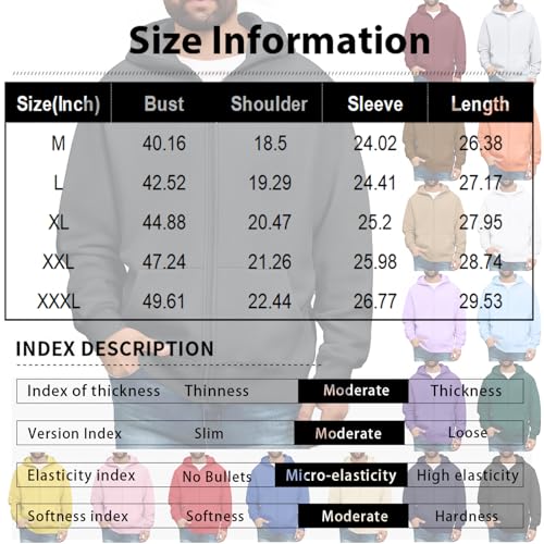 GOFULY Zip Up Hoodies For Men Lightweight Fleeced Sweatshirts Fashion Hooded Winter Outdoors Pullover Hoodie With Pockets2