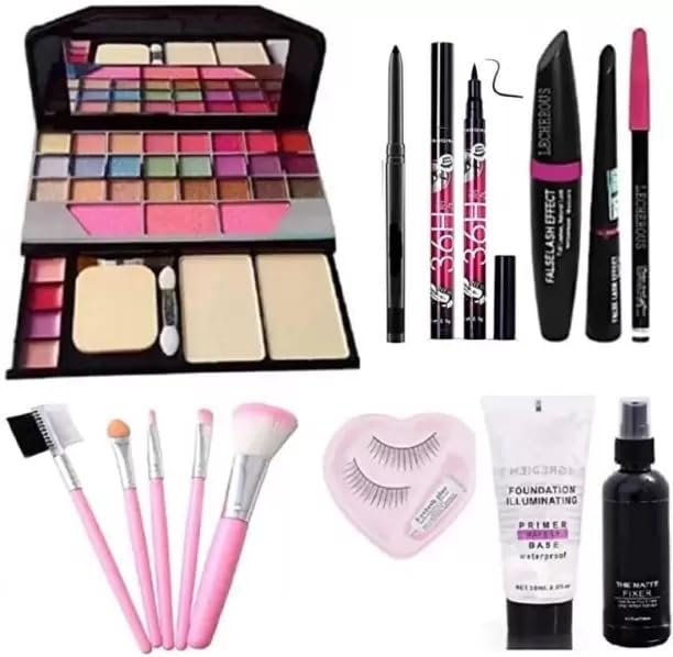 LIP N CHIC TYA Women's Makeup Kit Combo Multicolor Includes Compact