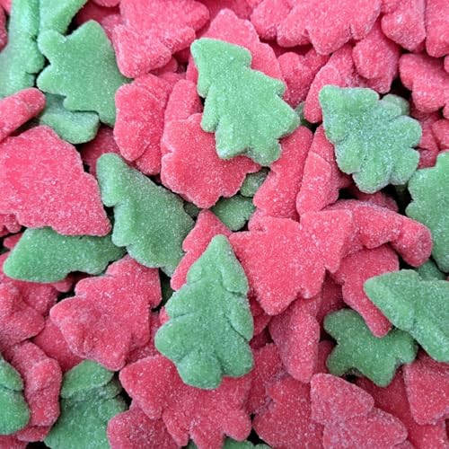 Sweets and Candy® Christmas Trees 1Kg - Bulk Christmas Sweets - Fruity and Fizzy Pick and Mix Gummies - Xmas Themed Treats - Bulk 1 Kilo Bag - A Great Sweet Gift Idea or Festive Baking Decorations