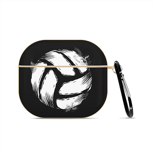 Funda compatible con AirPods 3 de Volleyball Art, bonita funda chapada en oro de 3 generaciĂłn con llavero, carcasa protectora rĂgida generaciĂłn 3, Funda compatible con AirPods 3 de Volleyball Art, bonita funda chapada en oro de 3 generaciĂłn con llavero, carcasa protectora rĂgida generaciĂłn 3,