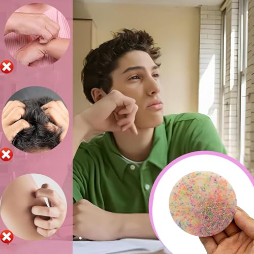 Picky Pad, Skin Picking Fidget, Skin Picking, Fidget Toys Kinder, Skin Picking Spielzeug, Zappelspielzeug Zum Hautzupfen Perlen Skin Picking Sensory Toy Anti-Stress Skin Picking Fidget Pad