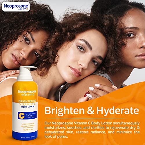 Neoprosone Brightening Body Lotion 500Ml - Formulated To Fade Dark Spots On Elbows, Knees, Neck, Body And Intimate Parts, With Lactic Acid, Alpha Arbutin Complex And Vitamin C #TOP4