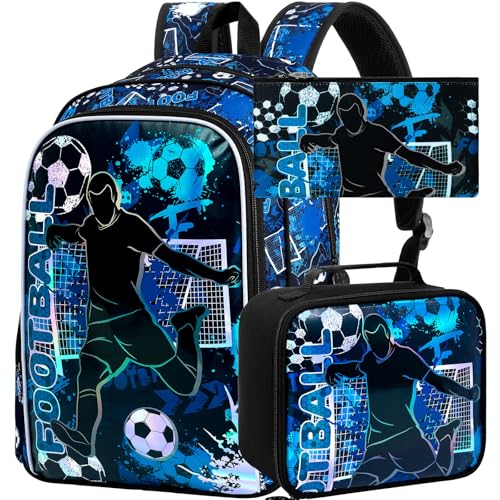 AGSDON 3PCS Kids Backpack for Boys, 17