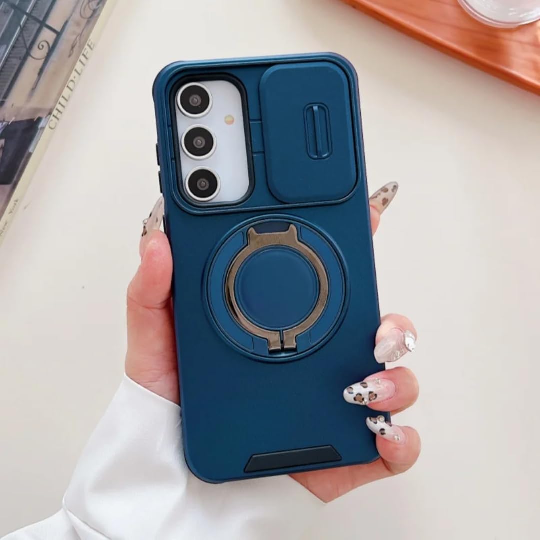 Coque Samsung A55 anti-choc protège-caméra et anneau de support - 6