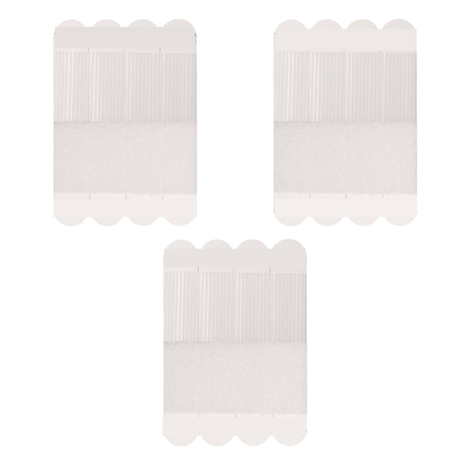 Tiras para Colgar 12-36 pares de cinta blanca sin daños imagen y marco tiras for colgar pegatinas pared gancho for DIY(46X16mm 36Pairs)