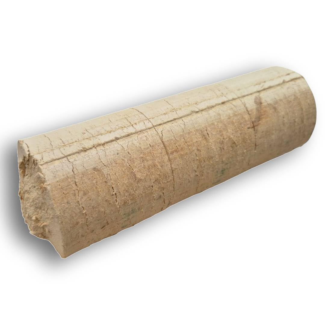 Tronchetti da ardere per camino 50 kg, in legno pressato, 5 cartoni da 10 kg, Senza Additivi, 100% Made in Italy