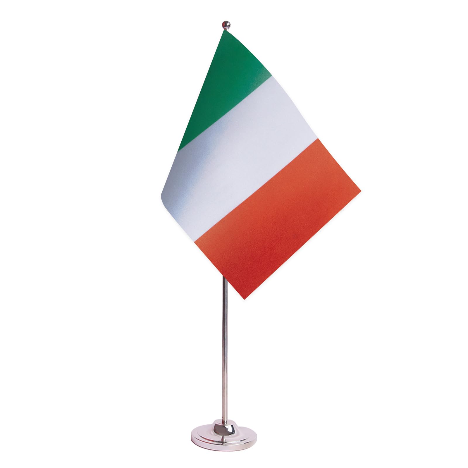 AZ FLAG - Prestige Tischflagge Italien 22x15 cm Metall - Italienische Tischfahne 15 x 22 Cm - Flaggen
