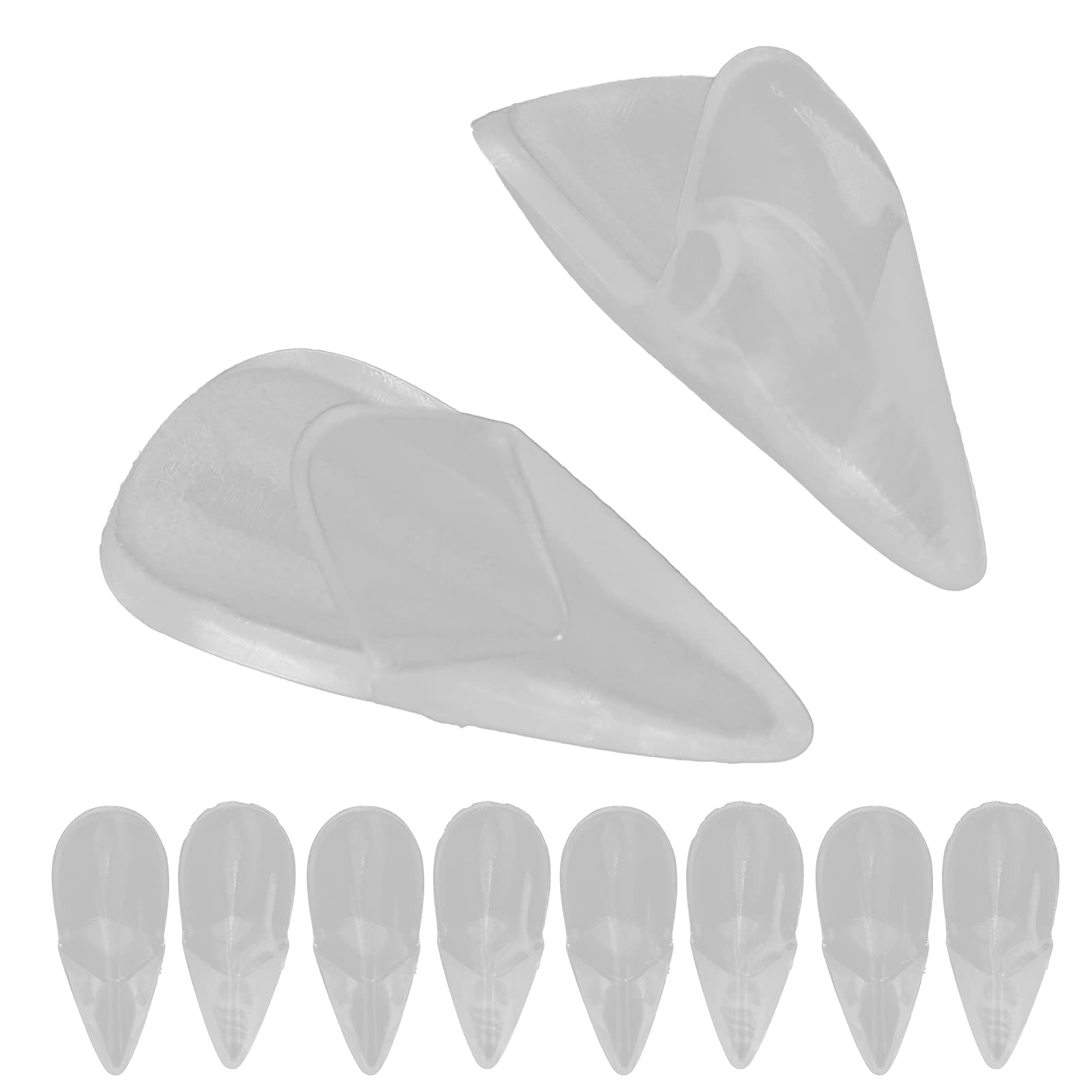 Vampire Fangs, 10pcs Cosplay Dentures Prop Lifelike for Werewolves for Halloween Parties(19MM)