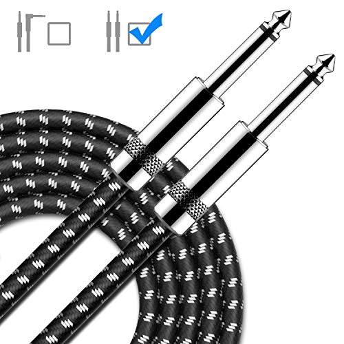 RIYO Guitar Cable 10 Feet Electric Instrument Cable 1/4 inch Straight to Straight
